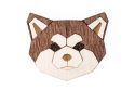 Holzbrosche Akita Inu Brooch
