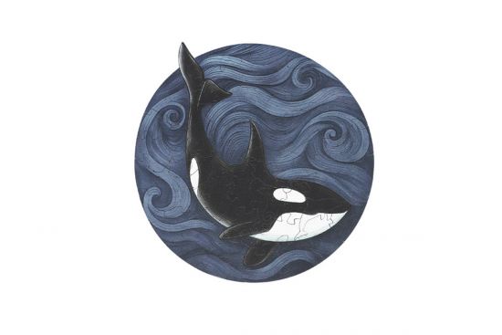 MINI – Holzpuzzle Orca
