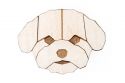 Holzbrosche Bichon Frise Brooch