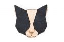 Holzbrosche Black Cat Brooch