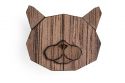 Holzbrosche British Cat Brooch