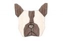 Holzbrosche French Bulldog Brooch
