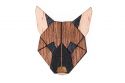 Holzbrosche German Shepherd Brooch