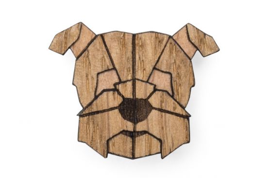 Holzbrosche Herman Brooch