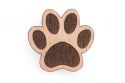 Holzbrosche Paw Brooch