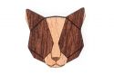 Holzbrosche Red Cat Brooch