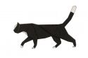 Holzbrosche Walking Cat Brooch