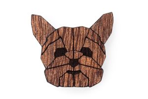 Holzbrosche Yorkshire Brooch