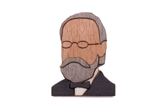 Holzbrosche Bedrich Brooch