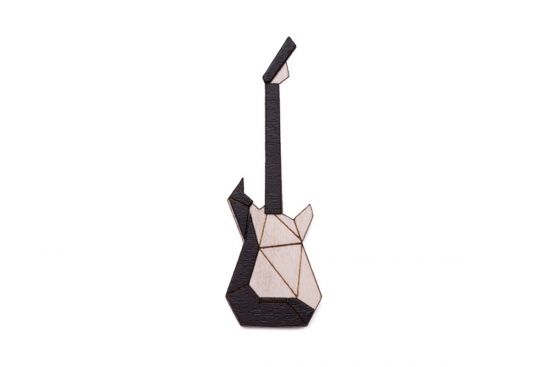 Holzbrosche Electric Guitar Brooch