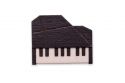 Holzbrosche Piano Brooch