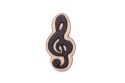 Holzbrosche Treble Clef Brooch
