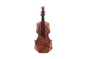Holzbrosche Violin Brooch