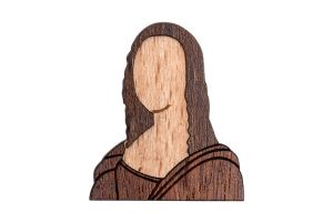 Holzbrosche Lisa Brooch