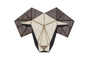 Holzbroche Aries Brooch
