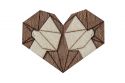 Holzbrosche Gemini Brooch