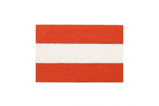 Holzflagge Österreich