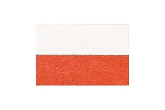 Holzflagge Polen