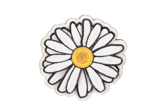 Holzbrosche Daisy Bloom Brooch