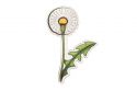 Holzbrosche Dandelion Brooch