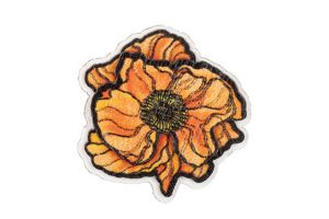 Holzbrosche Icelandic Poppy Bloom Brooch