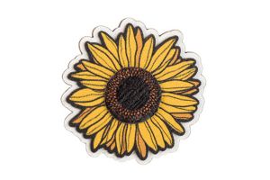 Holzbrosche Sunflower Bloom Brooch