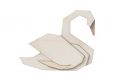 Holzbrosche White Swan Brooch