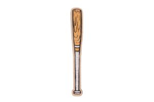 Holzbrosche Baseball bat Brooch
