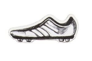 Holzbrosche Football boot Brooch