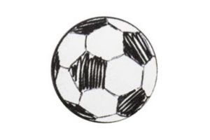 Holzbrosche Football Brooch