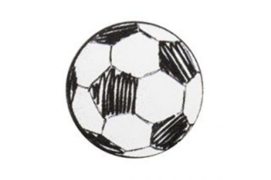 Holzbrosche Football Brooch