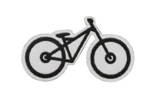 Holzbrosche Mountain bike Brooch