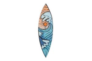 Holzbrosche Surf Brooch