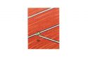 Holzbrosche Tennis court Brooch
