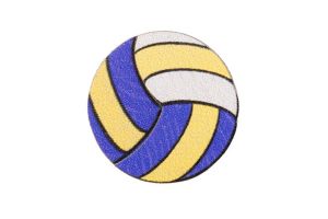 Holzbrosche Volleyball ball Brooch