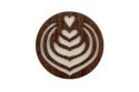 Holzbrosche Latté Art Brooch