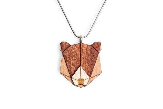 Holzanhänger Bear Pendant