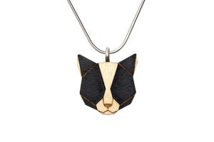 Holzanhänger Black Cat Pendant