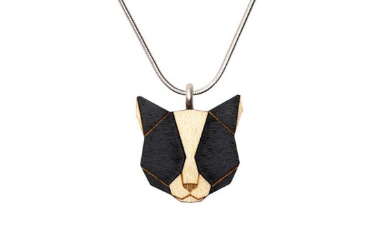 Holzanhänger Black Cat Pendant