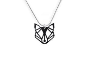 Holzanhänger Black Foxy Pendant