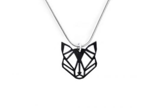Holzanhänger Black Foxy Pendant