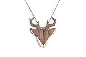 Holzanhänger Deer Pendant