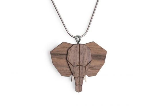 Holzanhänger Elephant Pendant