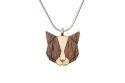 Holzanhänger Grey Cat Pendant