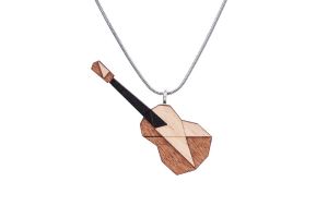 Holzanhänger Guitar Pendant