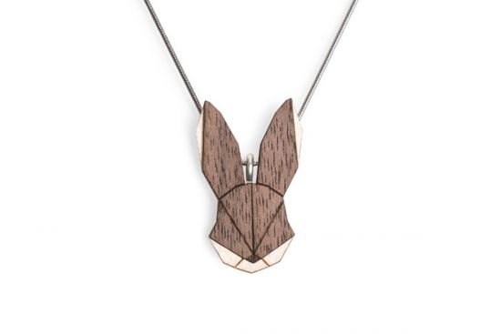 Holzanhänger Hare Pendant