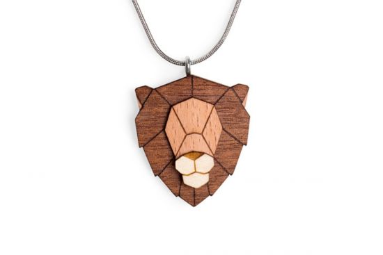 Holzanhänger Lion Pendant
