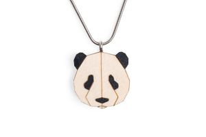 Holzanhänger Panda Pendant
