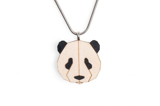 Holzanhänger Panda Pendant