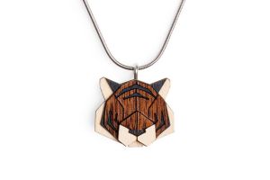 Holzanhänger Tiger Pendant